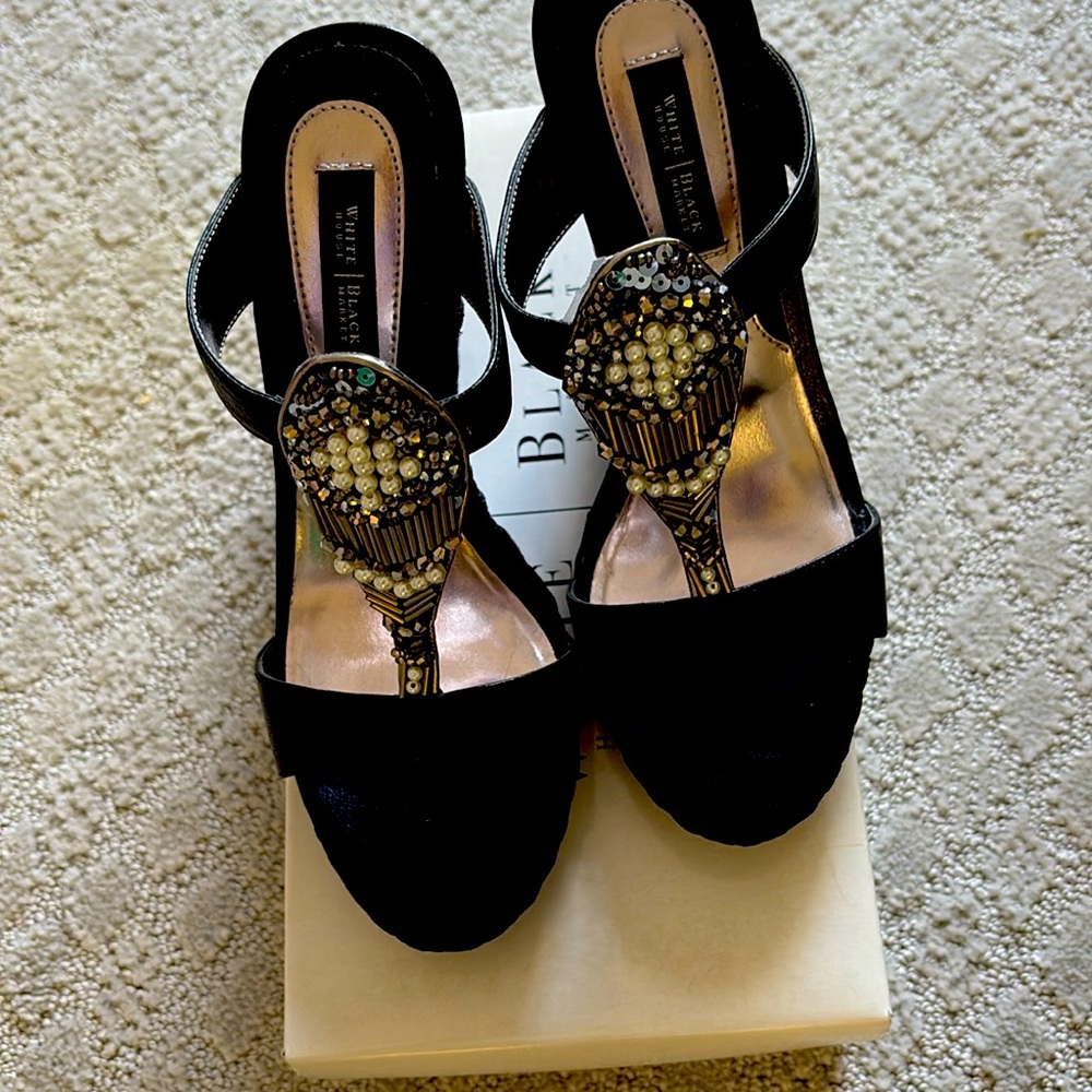 Fancy party platform shoes. Never worn.